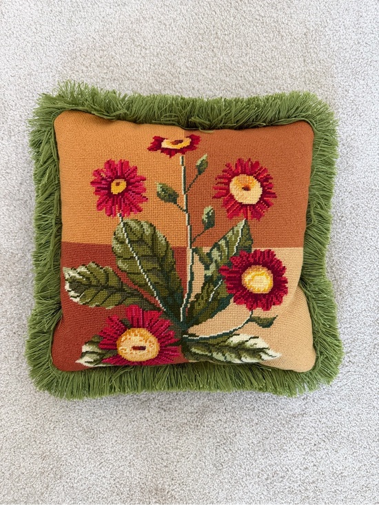 Other - VINTAGE needlepoint pillow